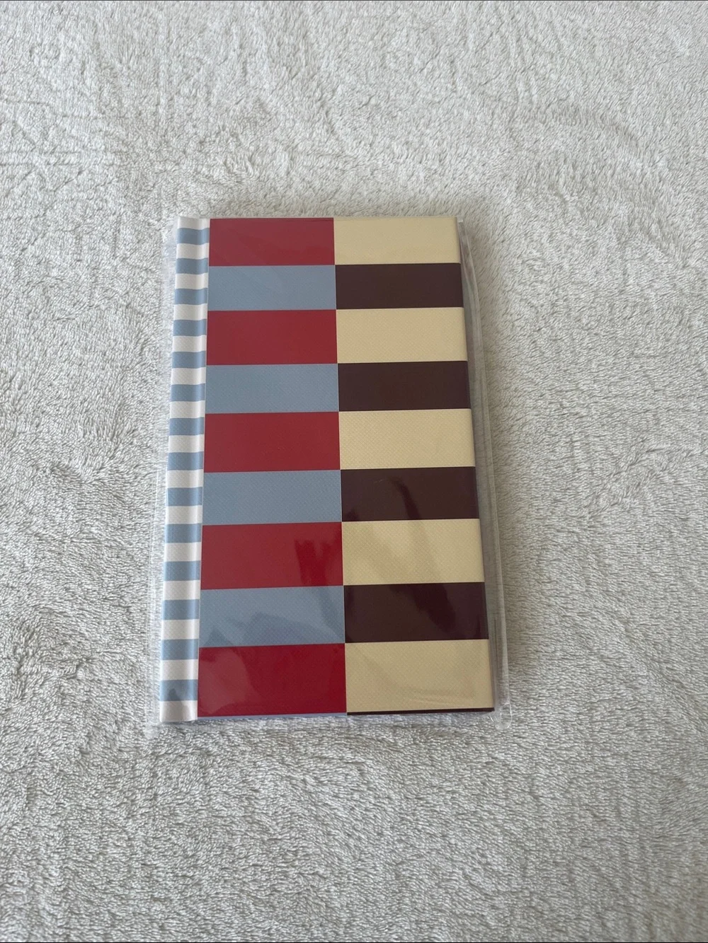 Damson Madder Small Pocket  Notebook in Stripes Blocking Colorblock Going Analog